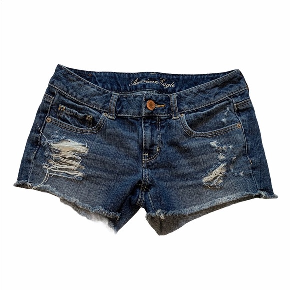 American Eagle Outfitters Pants - American Eagle Distressed Cotton Jean Shorts
